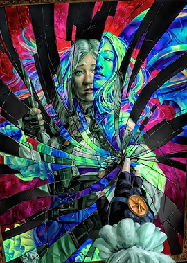 Shattered Reflection Portrait