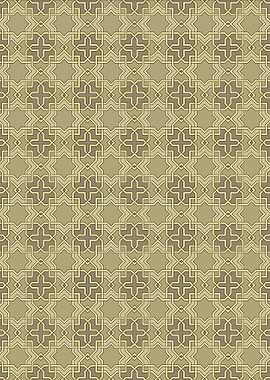 Geometric Pattern in Earth Tones