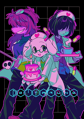Deltarune characters in medical setting