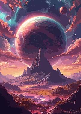 Fantasy Planet Landscape