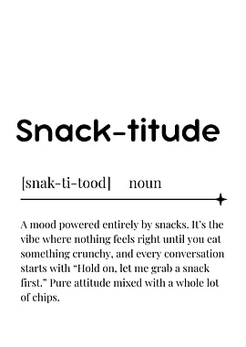 Snacks foodie Definition