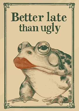 Frog with Lips - Better Late