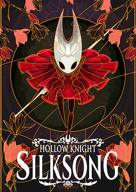 Hollow Knight: Silksong Art Nouveau Poster