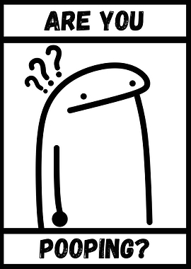 Are You Pooping? Funny Cartoon