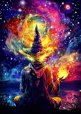 Wizard with Cosmic Energy