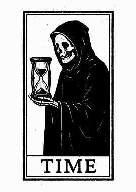 Grim Reaper with Hourglass - Time