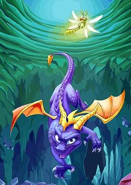 Spyro the Dragon and Sparx