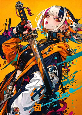 Anime Girl with Katana