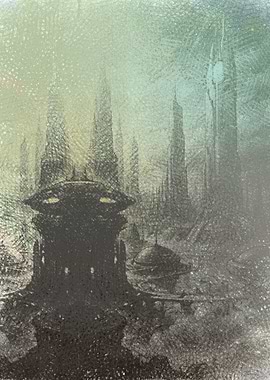 Futuristic Cityscape Digital Art