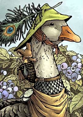 Goose and Mouse Adventure Illustration