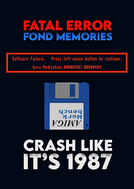 Retro Computer Error Message Design