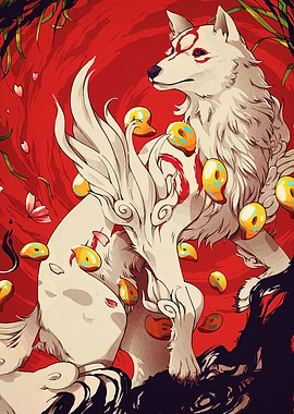 Okami Amaterasu Digital Art