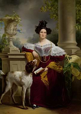 Jan Adam Kruseman - Portrait of Alida Christina Assink (1833) – Elegant 19th-Century Classic Portrait Art