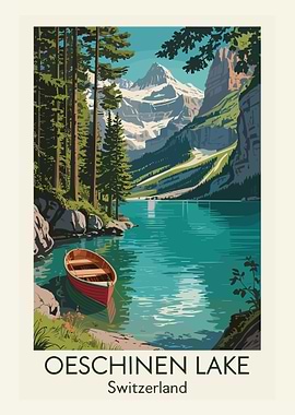 Oeschinen Lake Switzerland Travel