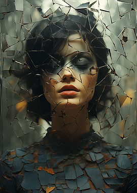 Shattered Reflection Portrait