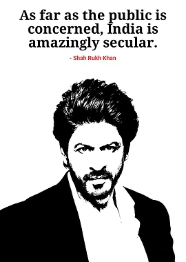Shah Rukh Khan Quote Portrait