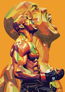 Kamaru Usman Pop Art