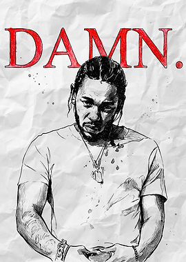 Kendrick Lamar DAMN. Album Art