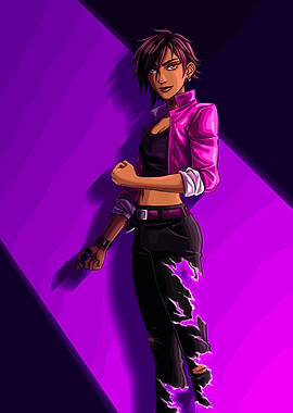 Stylish Woman in Pink Jacket