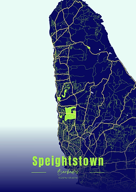 Speightstown, Barbados map