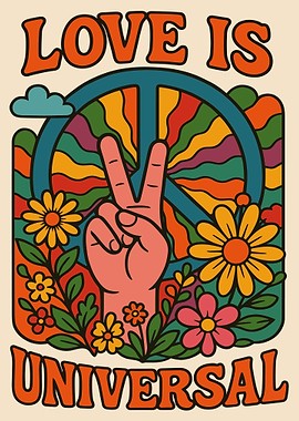 Love is Universal - Retro Design