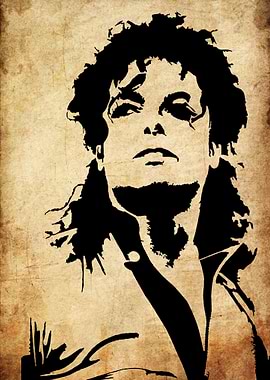 Michael Jackson Silhouette Art