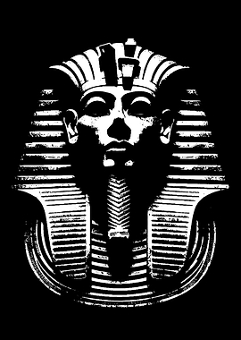 Pharaoh Mask Black and White