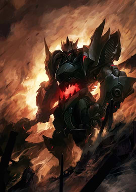 Dark Robot in Fiery Reinhardt