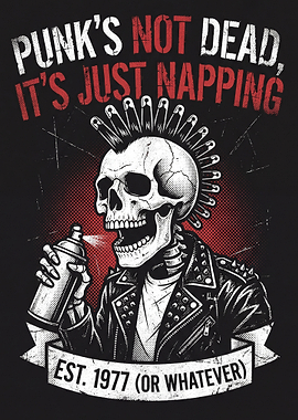 Punk's Not Dead Skeleton