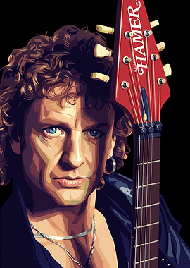 Def Leppard's Vivian Campbell Digital Portrait