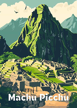 Machu Picchu Travel Poster