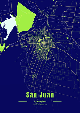 San Juan, Argentina City Map