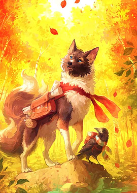 Autumnal Adventure with Fox and Crow