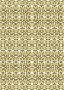 Geometric Star Pattern in Earth Tones