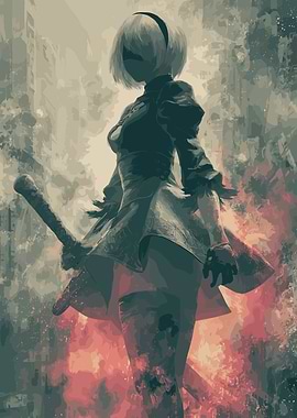 2B Nier Automata Character