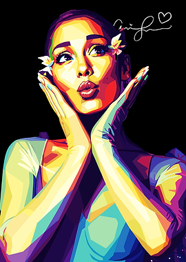 Ariana Grande wpap Pop Art