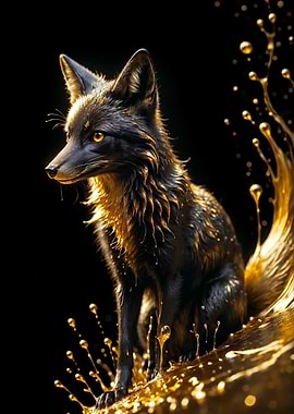 Golden Fox Portrait