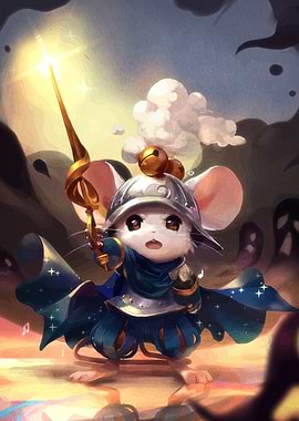 Mouse Warrior with Magical Staff