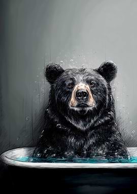 Bear in Bathtub