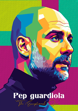 Pep Guardiola Pop Art Portrait