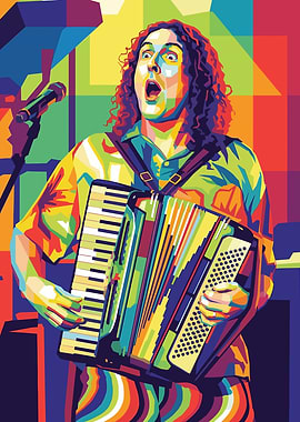 Weird Al Yankovic Colorful Pop Art