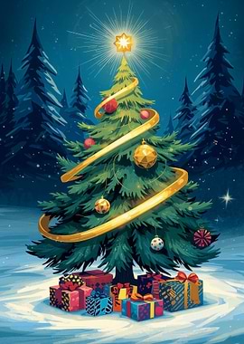 Christmas Tree with Gifts