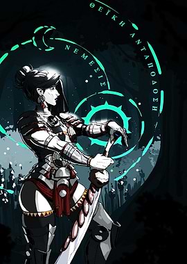 Nemesis, Goddess of Revenge, Digital Art