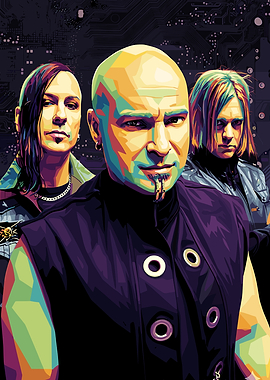Disturbed Band Pop Art Portrait