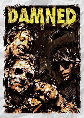 The Damned Band Poster Art