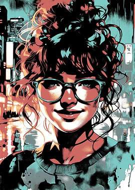 Portrait of a Woman with Glasses