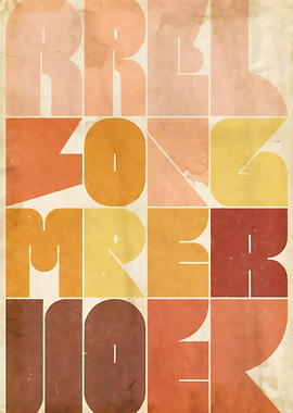 Retro Geometric Text Art