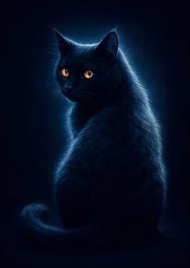 Elegant Black Cat