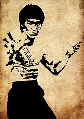 Bruce Lee Silhouette Art