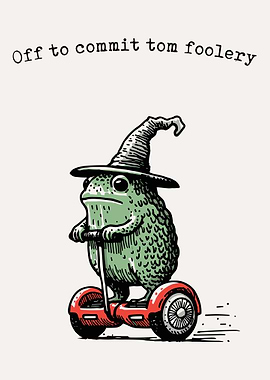 Frog Wizard on Scooter